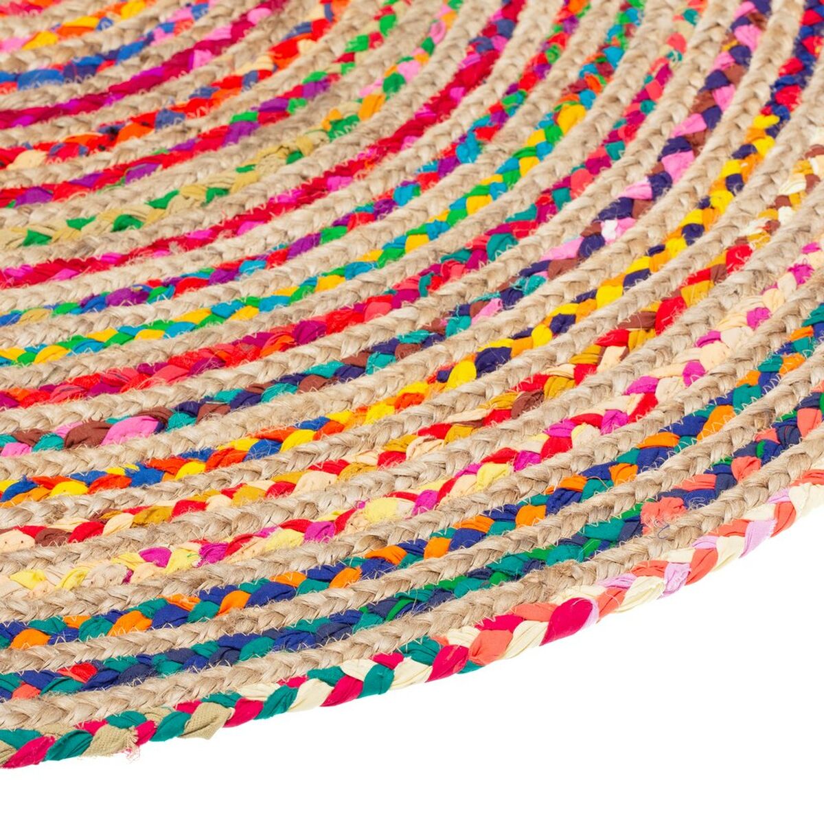 Matta 120 x 120 x 1 cm Multicolour Jute